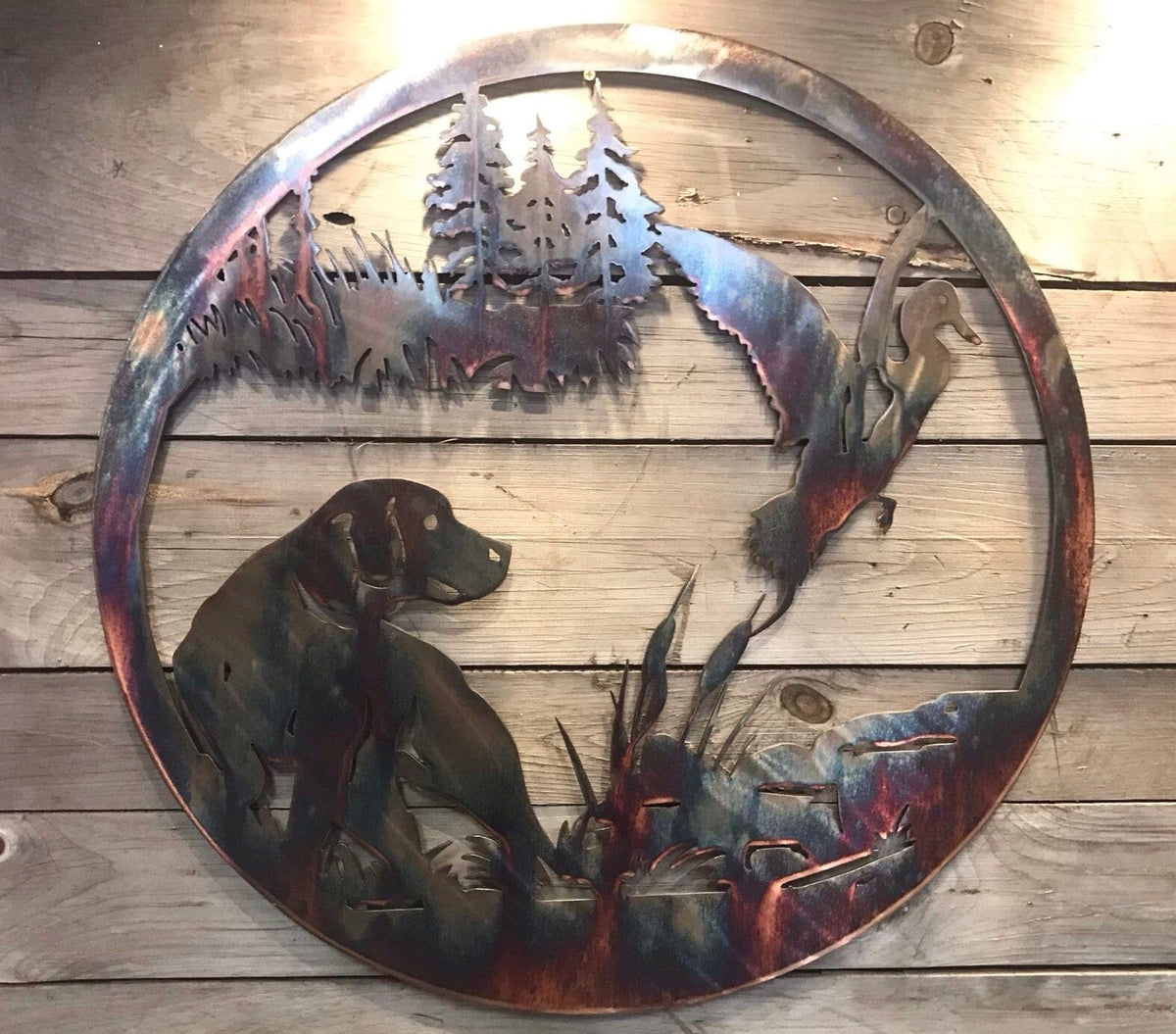 Hunting Dog Labrador Metal on sale Coat Rack Metal Wall Art With 5 Hooks