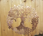 Celtic Tree of Life - Personalized Wall Art Third Shift Fabrication 30" | $395 Classic Copper 