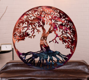 Classic Tree of Life Wall Art Third Shift Fabrication Copper Torch with Dark Roots 15 inch (No Magnet Kit) $79.00 
