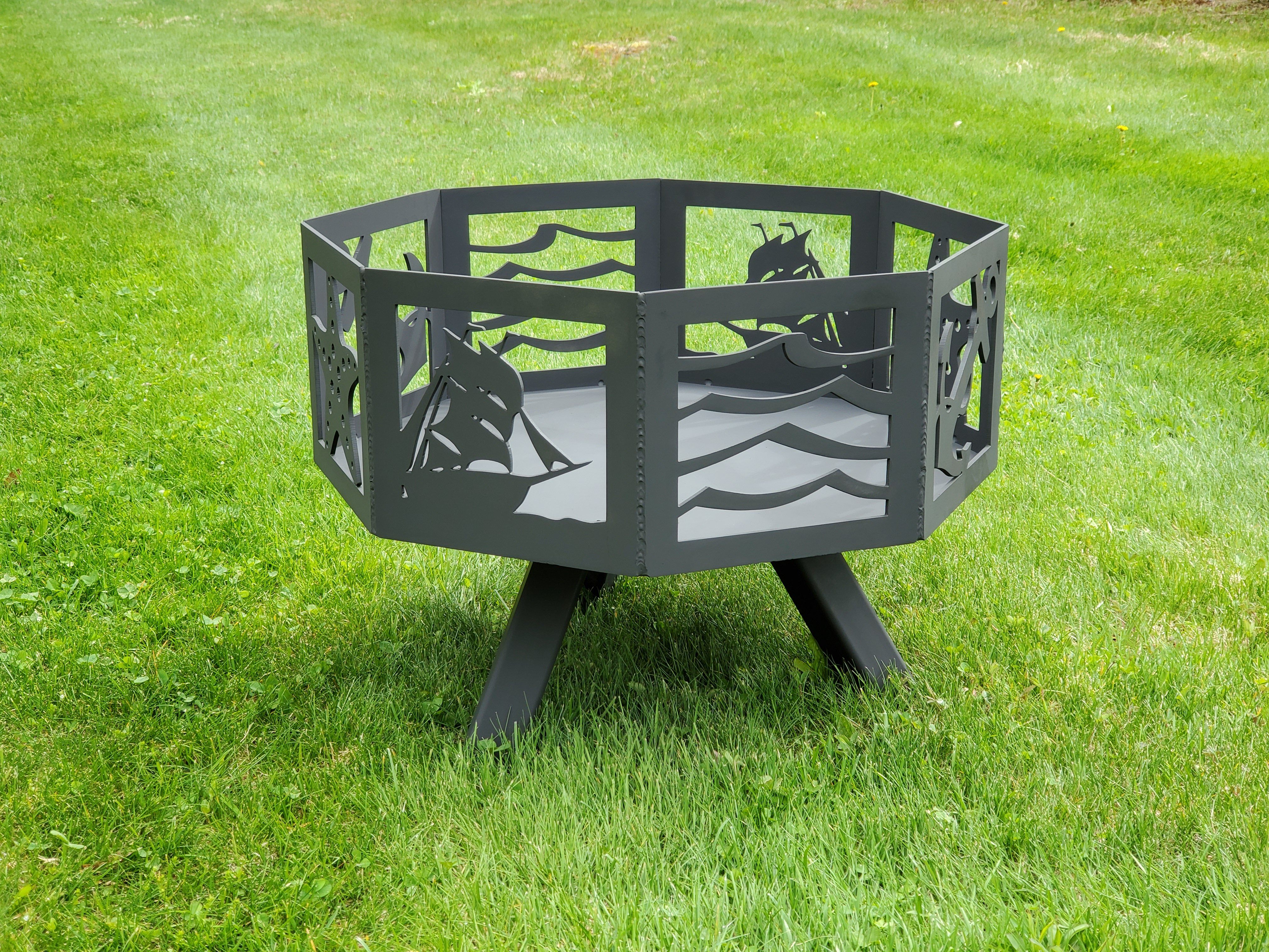 Octagon Fire Pit Fire Pit Third Shift Fabrication 