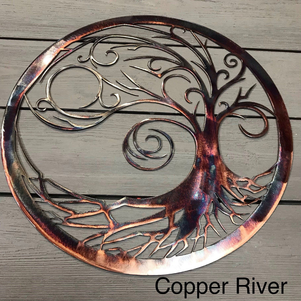 Starry Night Tree of Life - Personalized Wall Art Third Shift Fabrication 24" | $225 Copper River 
