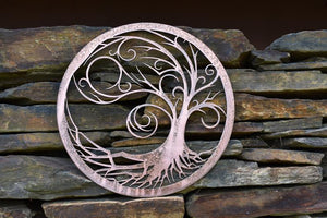 Starry Night Tree of Life - Personalized Wall Art Third Shift Fabrication 24" | $225 Vintage Copper 