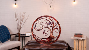 Starry Night Tree of Life - Personalized Wall Art Third Shift Fabrication Copper Torch 24 inch (No Magnet Kit) $245.00 