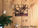 Welcome Sign - Dragonflies Wall Art Third Shift Fabrication Copper River 